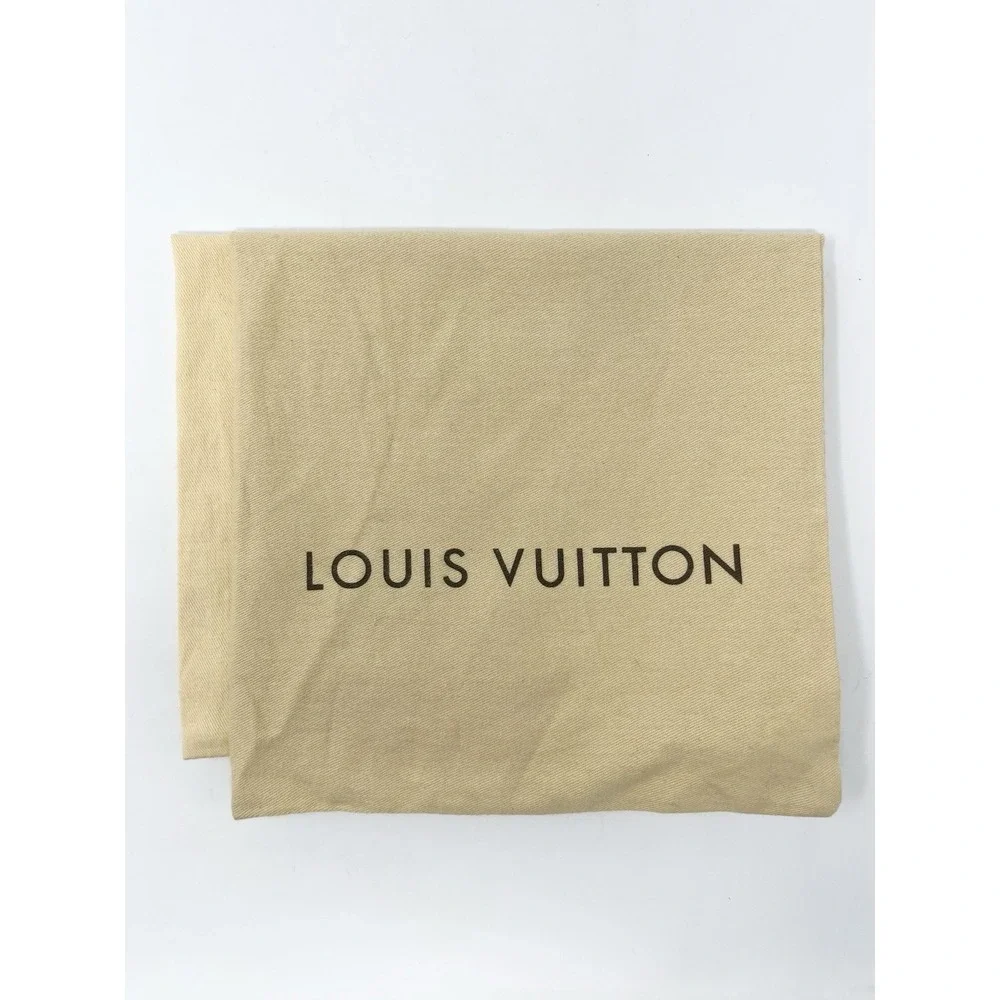 Louis Vuitton Beige Denim Logo Monogram Flat Platform Espadrilles Sandals 37.5